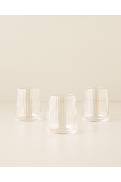 English Home Clario Kristal 3'lü Bardak 420 ml Şeffaf