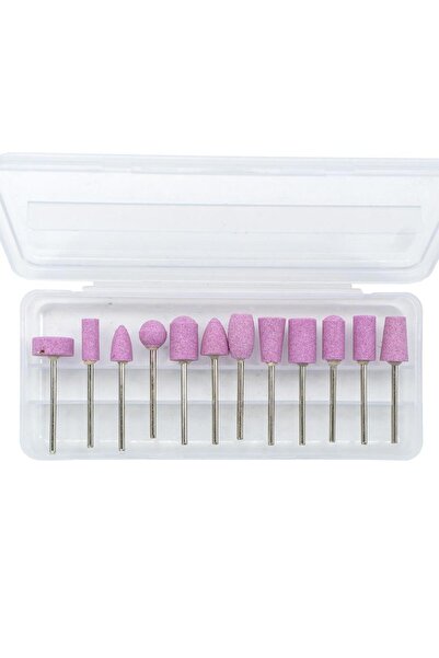Titi 6591 Kalıpçı Mini Taşlama Seti Parmak Taş 12 Parça (Sap: 2.35 mm)