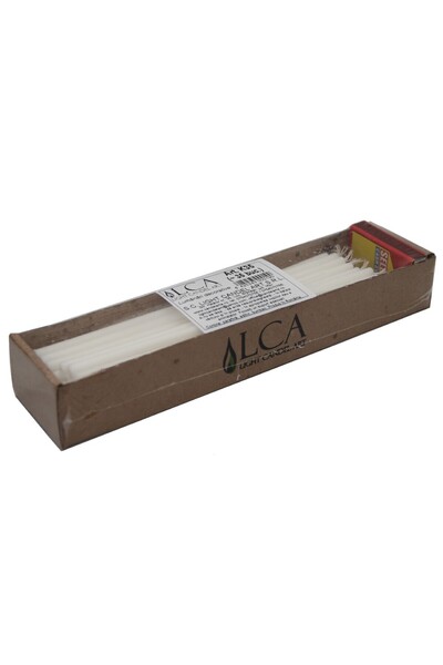 LCA Set 3 x 35 Lumanari Albe, Menaj cu Chibrit Inclus