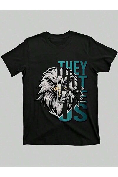 23ERVA Streetwear They Not Like Us Eagle Graph [Back Printing] Street Ing Sty...