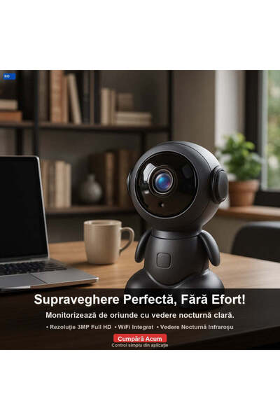 OEM ROBOT WiFi Камера, Микрофон, Инфрачервено, Детекция на движение (BG-V06)