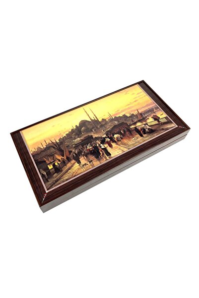 Yenigün Artwork Backgammon - Galata Bridge XXL