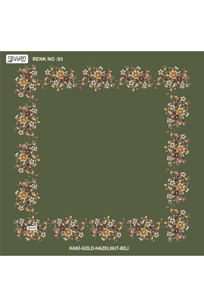 REYYAN Covoraș plat cu flori, în pungă, pentru broderie, 90 de bucăți, covora...