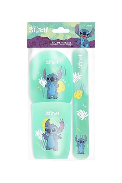 Stitch Set de igienă de călătorie Disney pentru copii, Kit de accesorii de ba...
