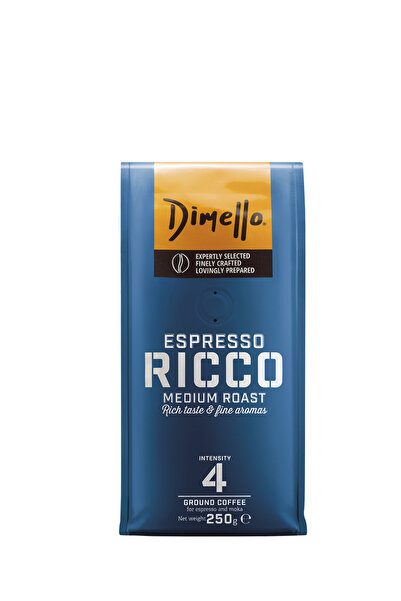 DİMELLO Cafea măcinată, DIMELLO, Ricco, Espresso, 250g
