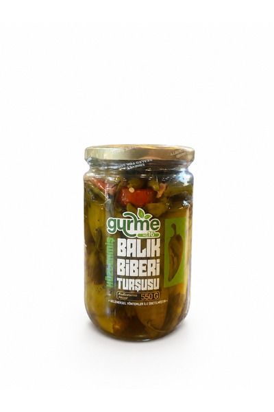 GURME16 Közlenmiş Balık Biber Turşusu (550 g)