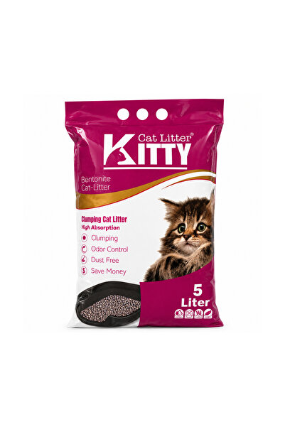 Kitty Super Premium Clumping Bentonite Cat Litter - 5L (Rose Scent)