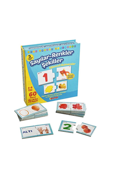 SORA GROUP 1444 diytoy, fun puzzles - numbers - colors - shapes / ages 2-6