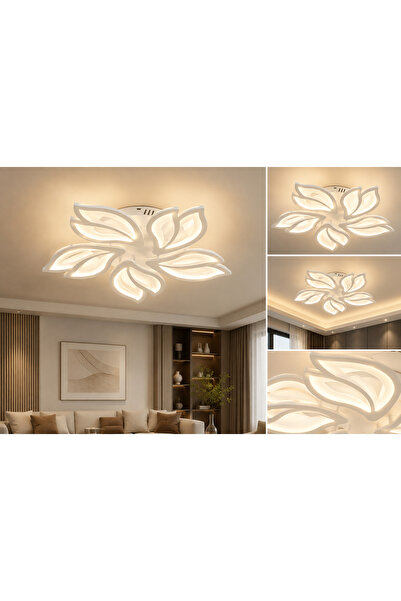 Generic Brand Lustra Led White 100W cu telecomandă
