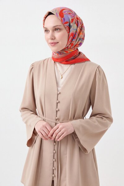 Silk Home Velora Scarf Aura Floral Red