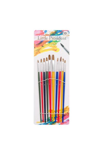 BAMI NETWORK Set pensule pictura varf plat par 10 bucati varsta 3+