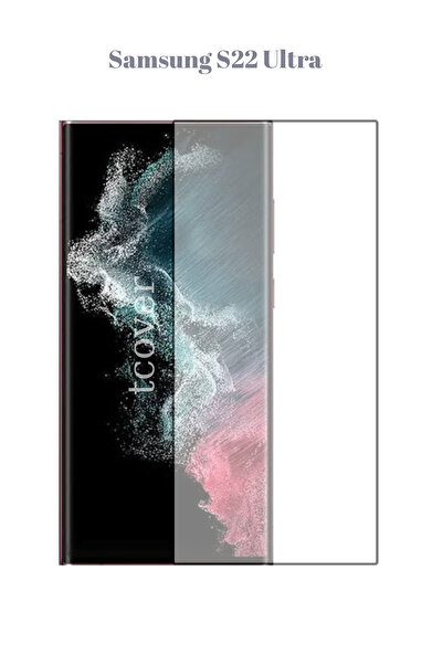 tcover Samsung S22 Ultra Ekran Koruyucu Edge 6D Tam Kaplayan Lüx Sağlam Kavis...