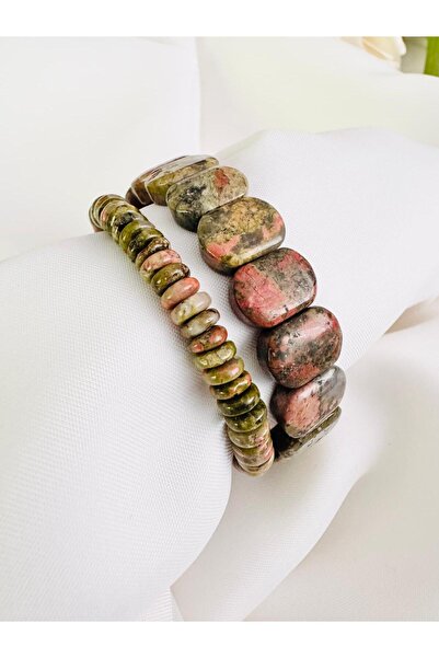 DEVİ fashion Unakit Natural Stone 2-Piece Combination Bracelet
