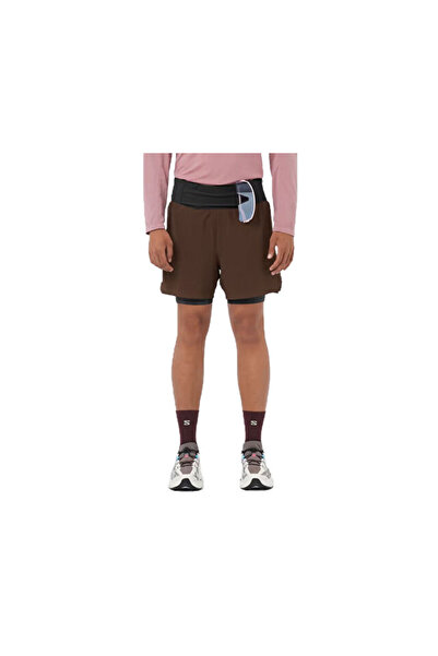 Salomon Sense Aero 2in1 Trail 5" Men's Running Shorts Lc2769000 Brown