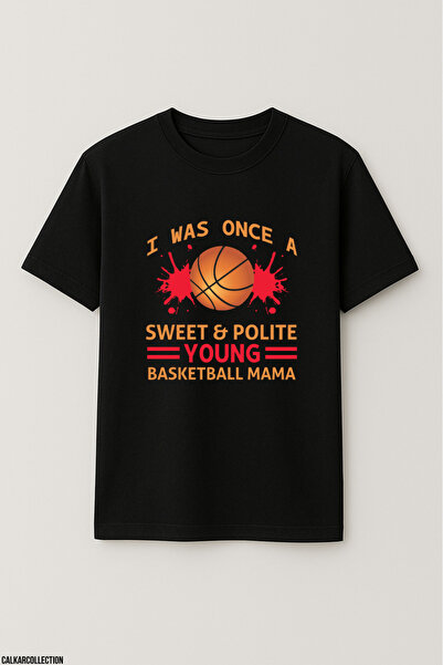CALKARCOLLECTION Unisex Oversize Young Basketball Mama Tshirt