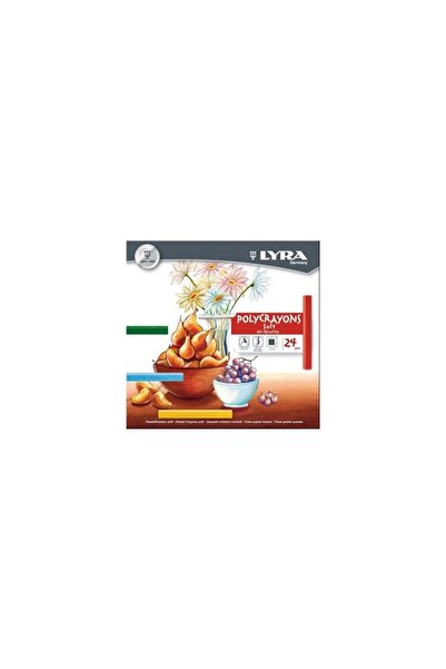 LYRA Polycrayons Soft 24 Pieces Colorful Powder Pastel for Professional Artists