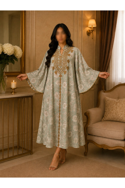 RONZA Women's Jalabiya with Wide Sleeves