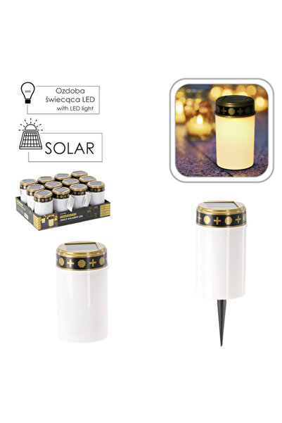JollyMag Candela mormant si rugaciuni, incarcare solara, efect flacara, 7.2x7...
