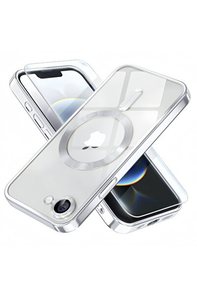 Choice iPhone 16e Case & Screen Protector Silver Magnetic Official Titanium C...