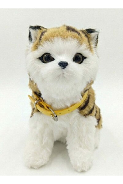 REZZOSS Interactive Plush Cat Toy for Kids – Realistic Brown Tabby Kitten Rob...