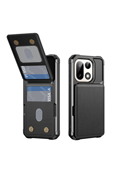 Choice4 OnePlus 15 Black Wallet Case Card Holder Slot Luxury Leather Phone Ca...