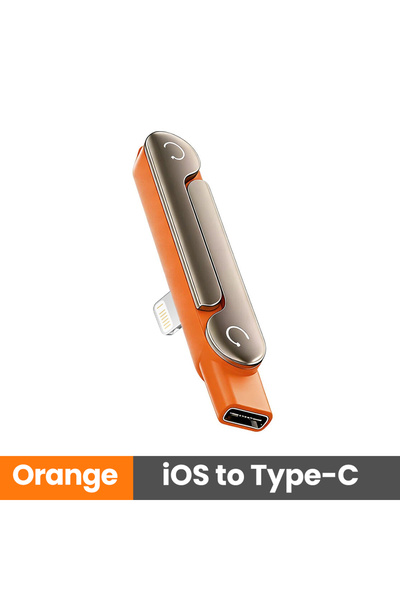 choice2 Orange-1pc 27W Lightning Phone Charging Bracket Adapter With Foldable...