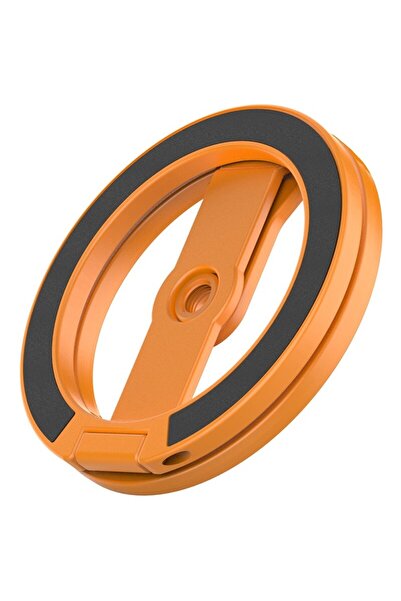 Choice Orange Double Sided Magnetic Phone Ring Holder Portable Folding Cellph...