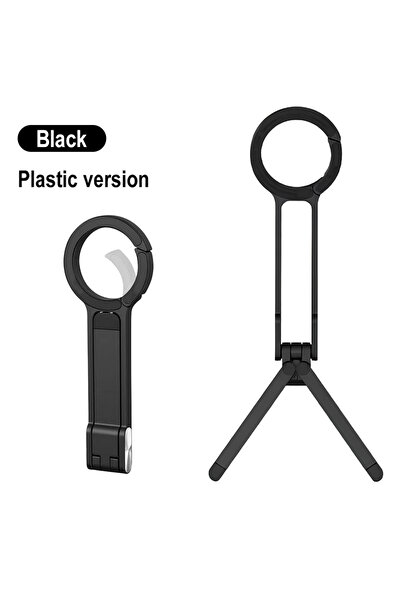 Choice Black Magnetic Plastic Phone Tripod Carabiner Clip Portable Stand Desk...