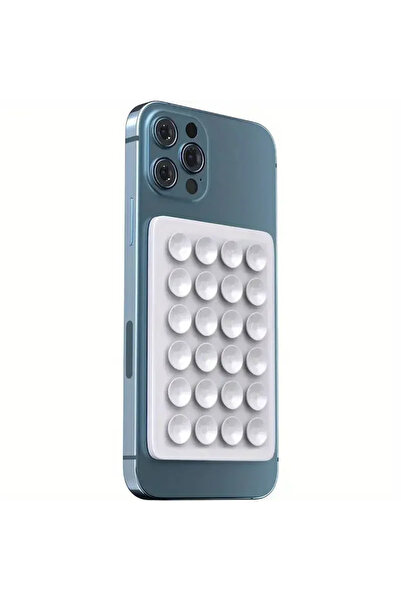 Choice White Multifunctional Silicone Suction Phone Holder Mat Suction Cup Wa...