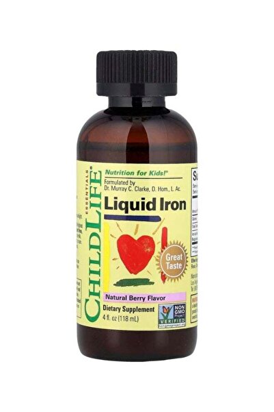 CHILDLIFE ESSENTIALS Liquid Iron Dietary Supplement, Natural Berry Flavor, 118ml