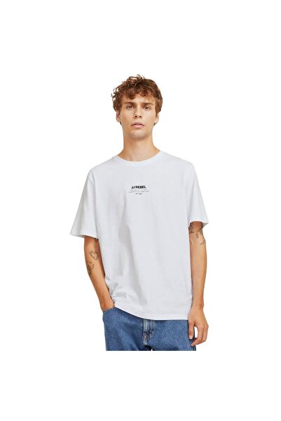 JJ Rebel JREBLINO TEE SS CREW NECK 12268876-4646069 Λευκό