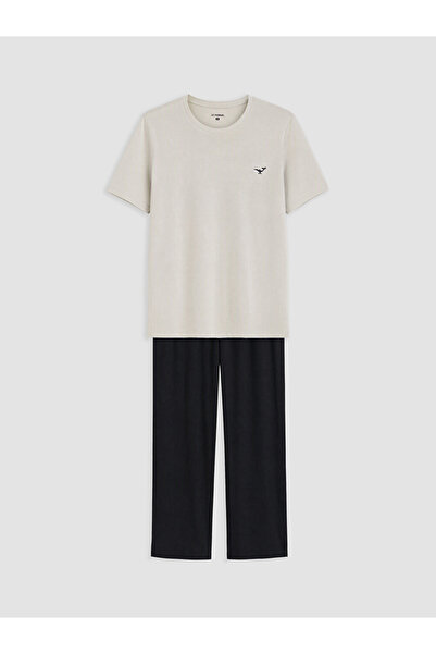 LC Waikiki Man Grey Pyjama Set