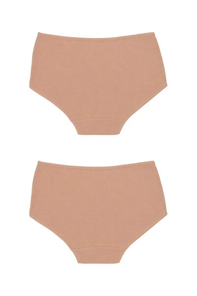 OrganicKid Ease Kadın Ten Yüksek Bel Slip Külot 2'li Set