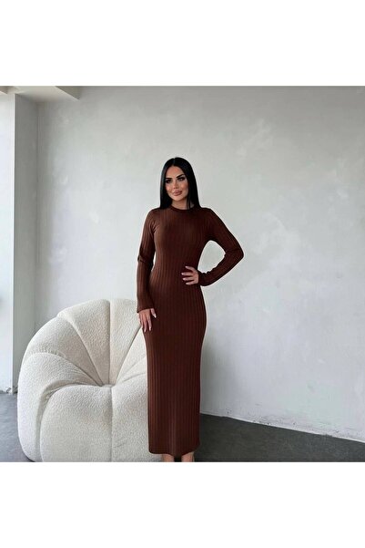 Ware Women's Ribbed Dress with Diamond Sleeves