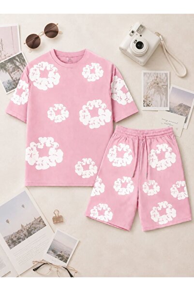 Ryam Mooda Oversize Unisex Shorts and T-Shirt Set - 3D Puff Embossed Printed ...