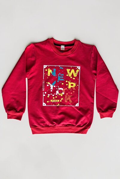 Minik Motion Set of 3 Children's Printed 2-Thread Combed Cotton Sweatshirts