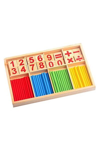 OEM Jucărie educativă, Lemn, Joc de matematică, Numere, Simboluri, Bețe, Mult...