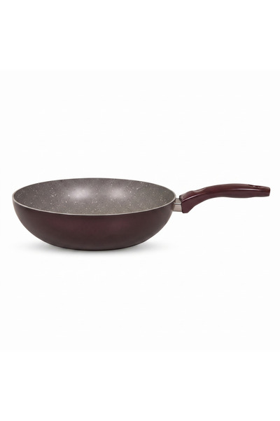 Mehtap Wok Tava Granit Bordo 28 cm