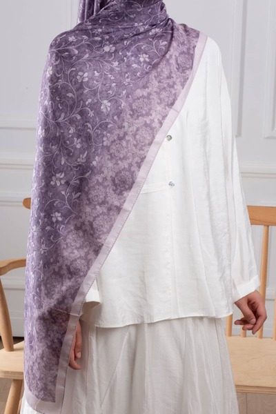 Lemaye Etnik Çiçek Desenli Soft Şal LMX-00284