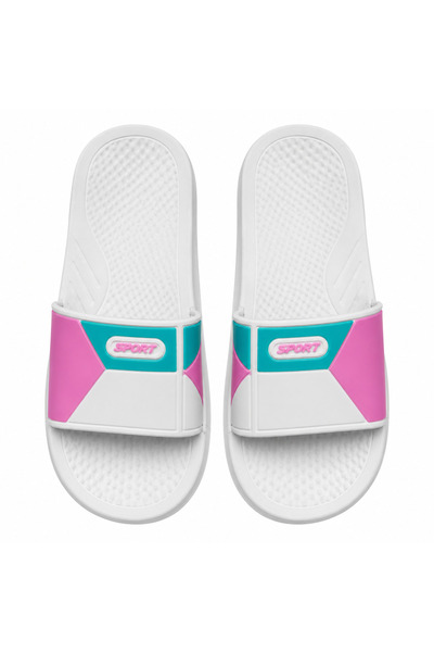 Generic Brand Women's Multi-Color Letter Embossed Home Slippers, Waterproof E...