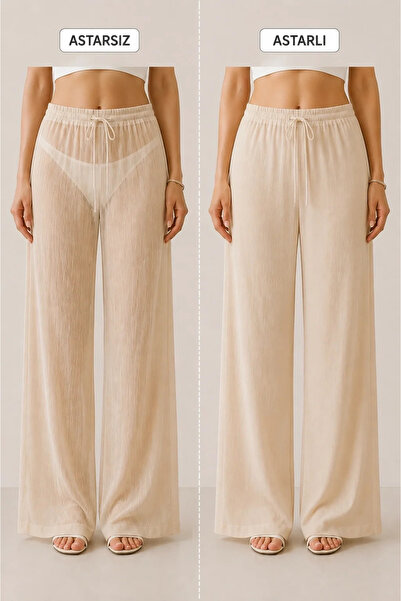 bysoca Women's Beige Cotton Combed Cotton Underwear Pants, Non-Visible, Flexi...