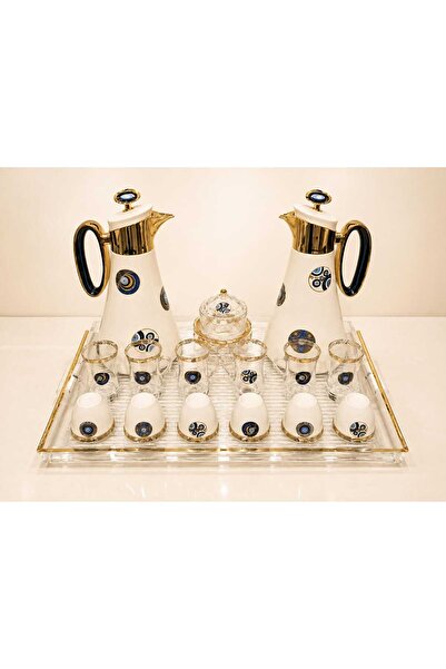 Radin Luxury 22Piece Tea & Coffee Serving Set With Thermos Cups Tray & Sugar ...