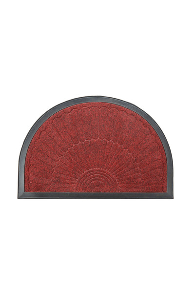 Casa Plastor Ray carpet doormat, cherry red, crescent moon, 60x40 cm