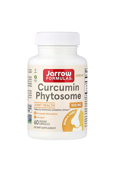 Jarrow Formulas Zerdeçal ve Kurkumin Phytosome, 500 mg, 60 Bitkisel Kapsül -A