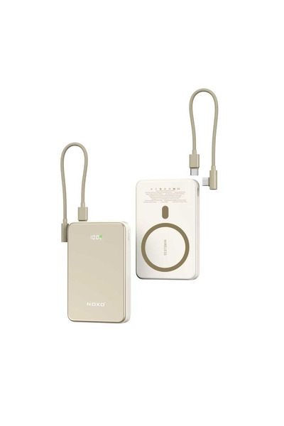 NOXO PN-12 10000mAh 22.5W Magnetic Wireless Power Bank with Fast Charging & T...