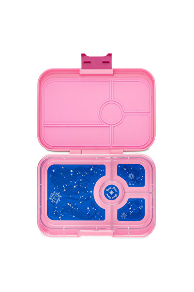 YumBox Bento box Tapas 4C Capri Pink Zodiac (big size 5x17.5x24 cm)