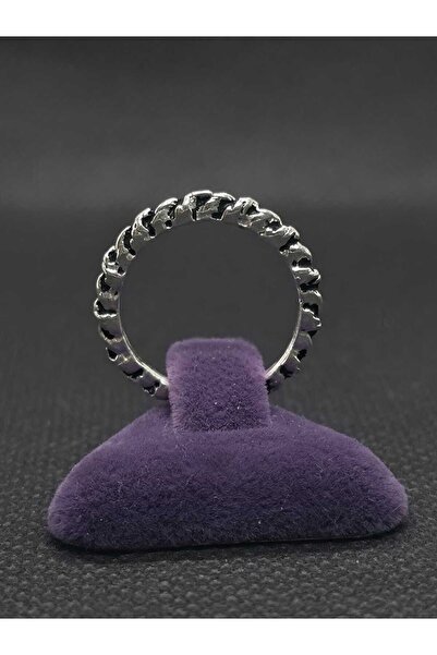 sarıyer silver Modern Design Ring Striped Model Steel Ring Minimal Design Han...