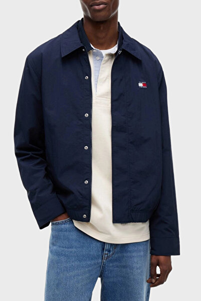 Tommy Jeans Klasik Yaka Çıtçıtlı Slim Fit Ceket Erkek MONT DM0DM22733 C1G
