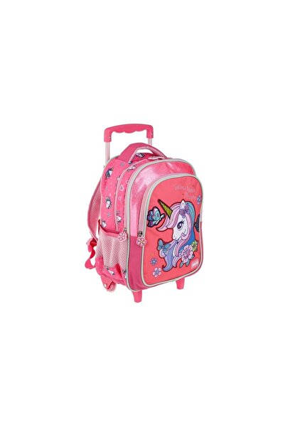 ELITECOMMERCEMARKET Ghiozdan Troler Gradinita Fucshia Unicorn - Fanatee