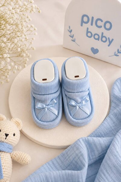Pico Baby Yenidoğan Bebek Penye Fiyonklu Patik Çorap